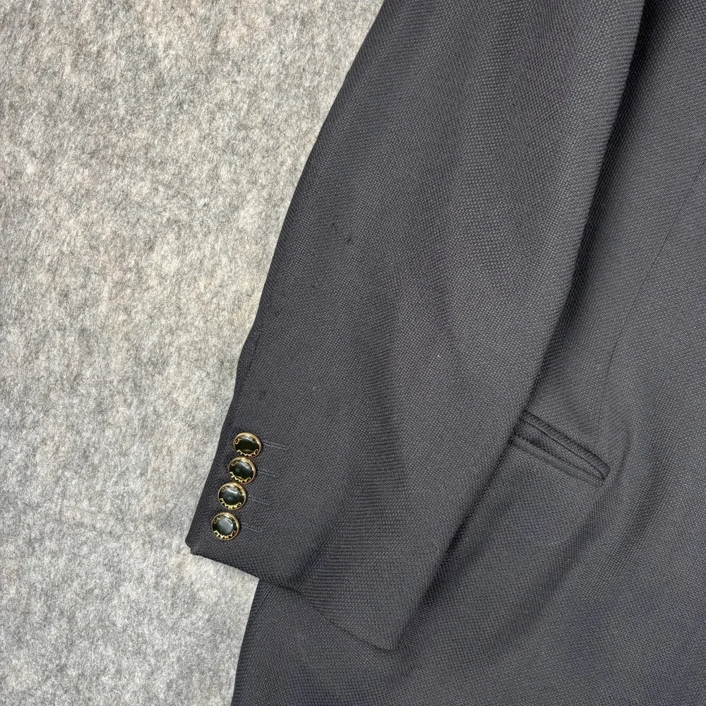 Canali Suit Jacket‎ Blazer Men's Italian 52 USA 42 100% Wool Navy Blue Preppy